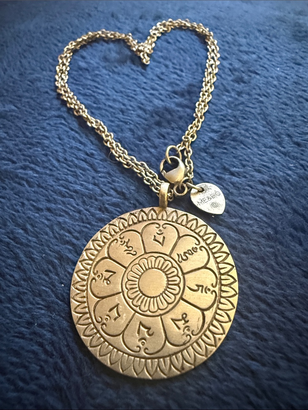 WOW POSHMARK - Authentic Me & Ro XL 1” Sterling Silver Pendant Necklace